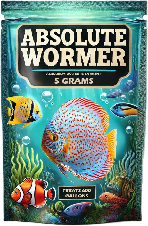 Freshwater og Saltwater Fish Powder Medisin. med parasitter og fluker. (5G - Behandler 600 GALLONS)