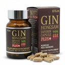 koreansk rød ginseng [Gin HONGSAM] 60 kapsler - Premium Anti aldring kosttilskudd - Øke energi | Immun | minne for kvinner og menn 100% rød ginseng