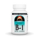 Kilde Naturals Vitamin B-1 Thiamin 500 mg - høy potens, 500 mg - 50 tabletter