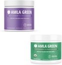 Amla Powder & Green Tea Superfood Supplement, Antioksidant støtte, laget med eldbær (90 Serveringer) & Indisk Goosebær (30 Serveringer), Organisk, Vegan