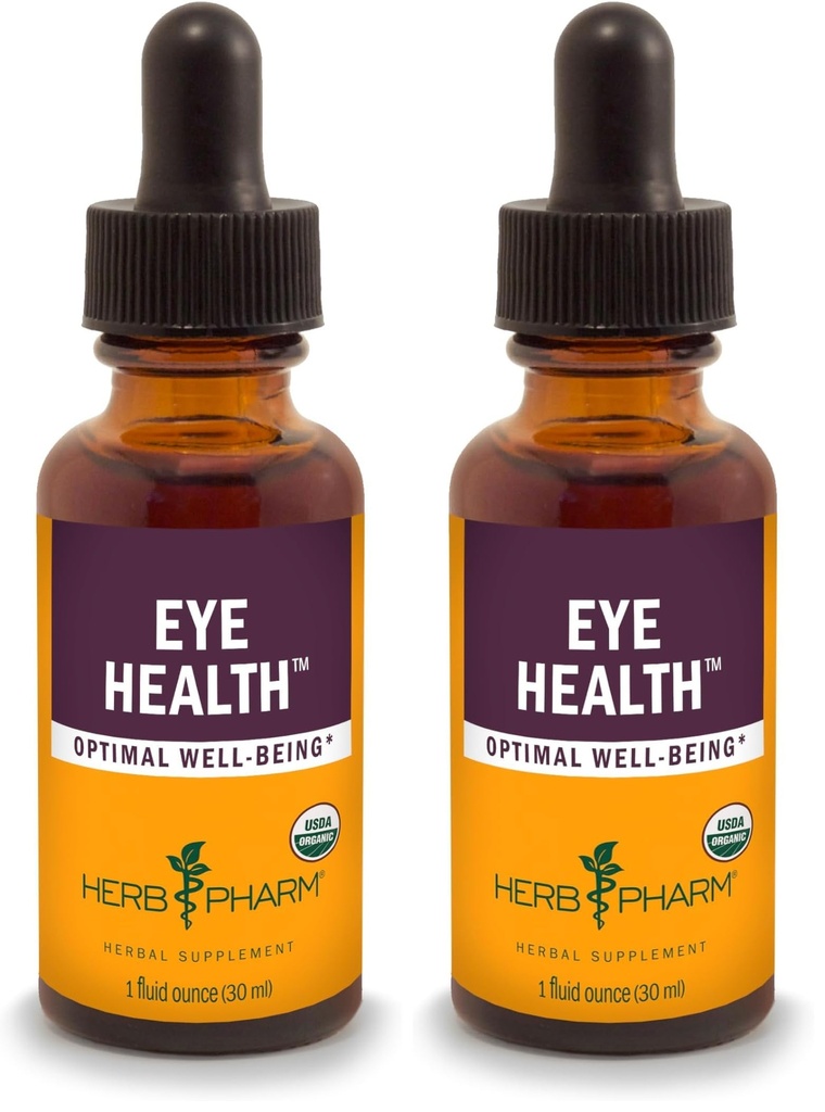Herb Pharm Eye Helse Flytende Herbal Formel med Bilbær og Goji flytende ekstrakter - 1 Ounce (pakke med 2)