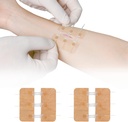 Zip Stitch Laceration Reparasjon Uten Stitches Butterfly Bandaids Quick Clot - Nødsår Lukking enhet 2 stykker (PU)