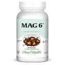 Magnesium B6 Mag 6 Magnesium Glykinat med vitamin B6 fremme sunn beinmineralisering, støtte Nerve & Muskelfunksjon, Energimetabolisme - Ikke-GMO, Vegan, Glutenfri, Kosher 60 kapsler