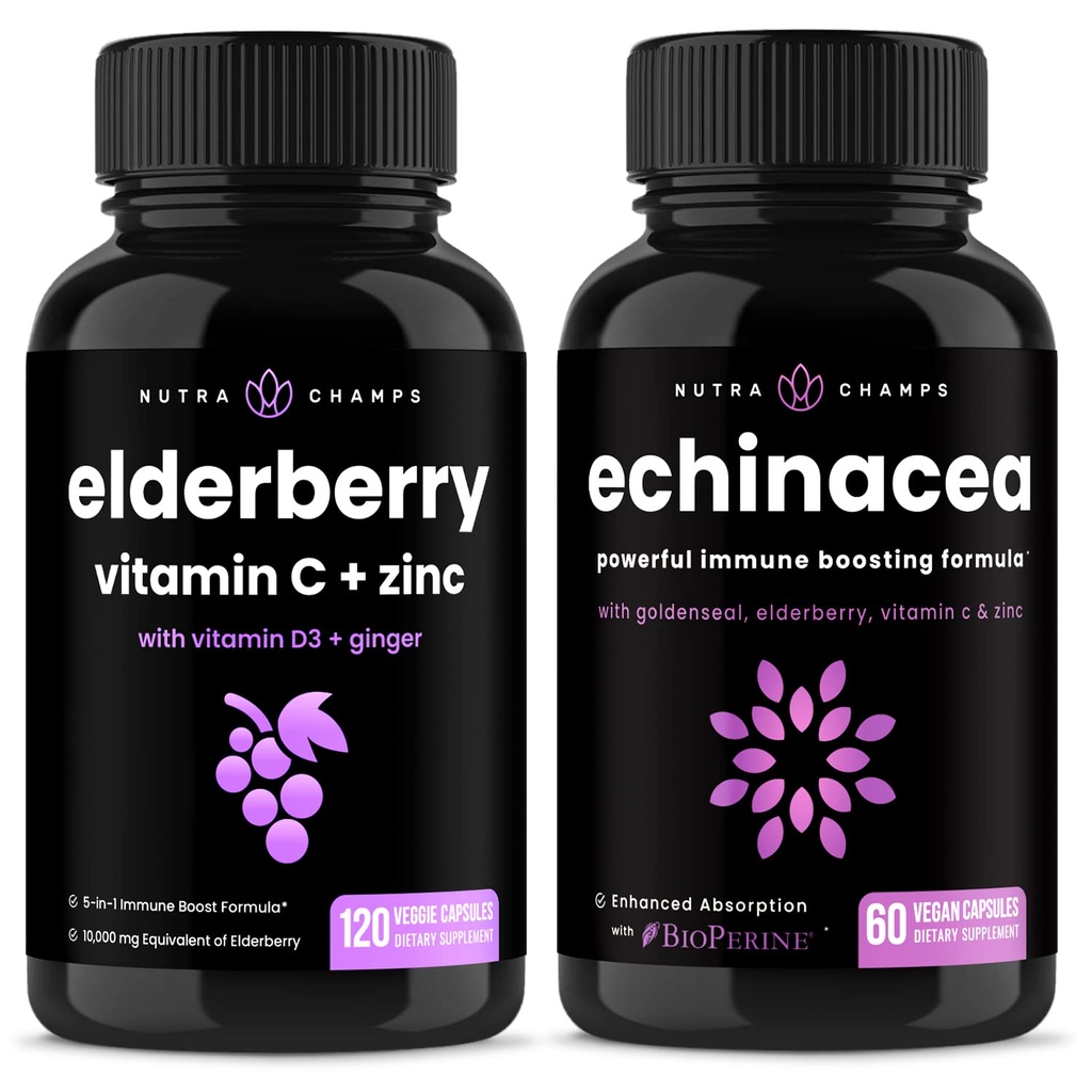 NutraChamps Elderbær og Echinacea Bundle