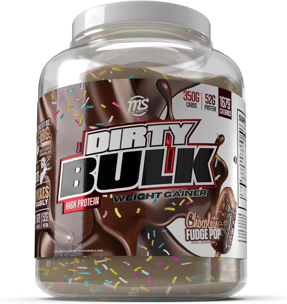 MAN Sports - Skitten bulk: Sjokolade Fudge Pop høy protein vekt gevinster pulver med 52 g protein