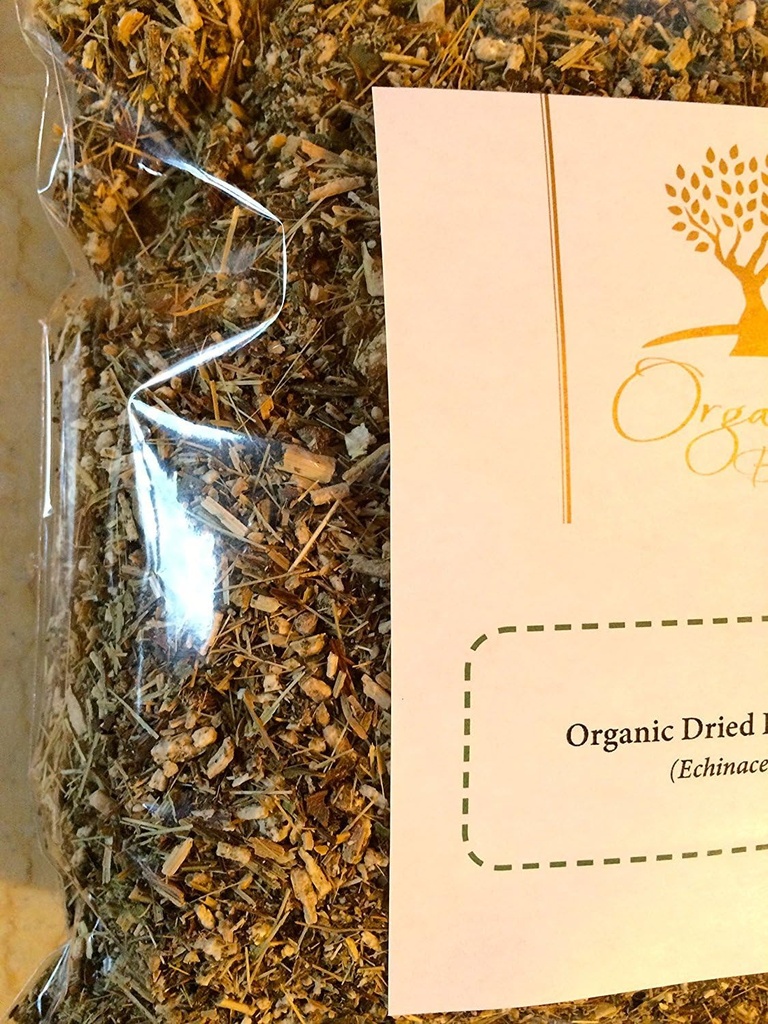 Organic Bio Herbs-Echinacea tørket blomster – 100% naturlig, Premium kvalitet urt for Herbal Te, Tinkturer og medisiner – Ingen tilsetningsmidler, ikke-GMO (Echinacea Purpurea) 6 Oz