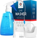 Medi Grade ørerensesett inkludert ørerenserflaske, basseng med Quad-Stream tip - ørevoksfjerning Kit for forbedret hørselsklarhet - ørevoksfjerning verktøyet for ørehygiene