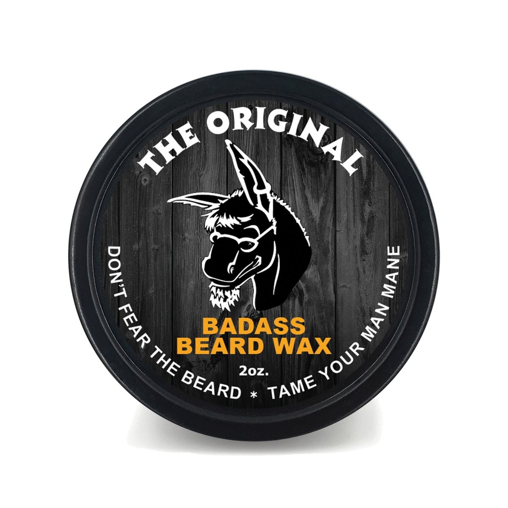 Badass Beard Care Beard Wax For menn - Den opprinnelige, 2 oz - Softens Skjegg Hår, etterlater din Skjegg utseende og følelse mer sense