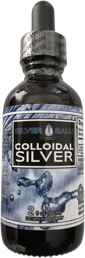 Colloidal sølv flytende mineral Supplement for immunstøtte, servering størrelse 1.9 ml ca 57 dråper