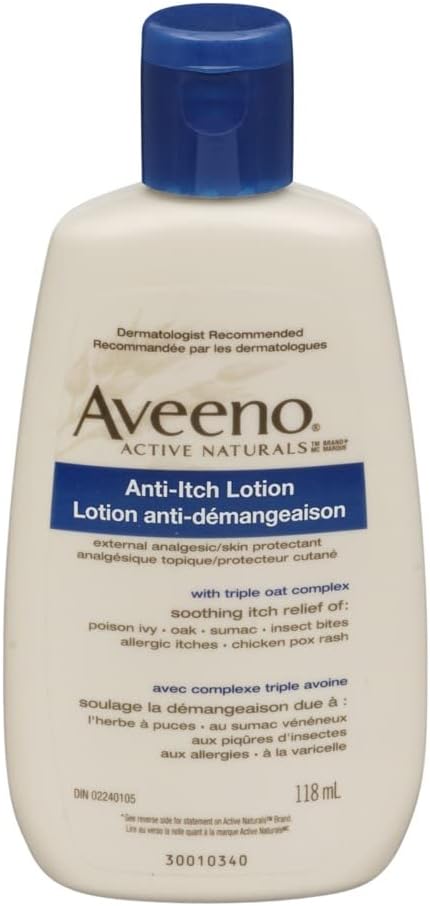 Aveeno Anti-Itch Konsentrert lotion med kalamin og havre, hudbeskyttende for rask-virkende kløe relief fra Poison Ivy, Insekt Bites, Chick Pox og allergiske itches, 4 fl oz