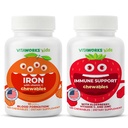 Kids Iron 10 mg + vitamin C Chewables + eldrebær + sink + C Chewables