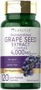 Carlyle Grape frø ekstrakt 4.000mg 120 Quick Release kapsler | Standardisert ekstrakt kompleks med polyfenoler | Ikke-GMO, Glutenfri Supplement