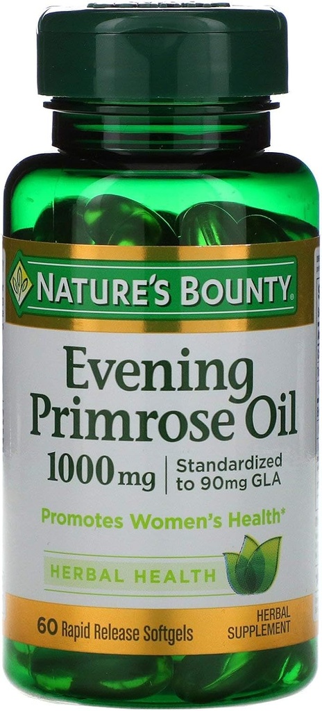 Naturens Bounty Aften Primrose Olje 1000 mg - 60 Rapid Release Softgels
