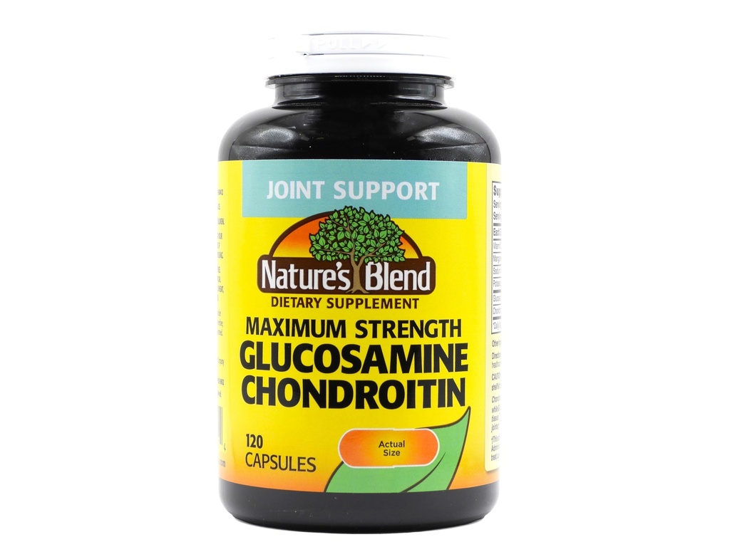 Glukosamine Chondroitin maksimal styrke 120 kapsler av naturens blanding