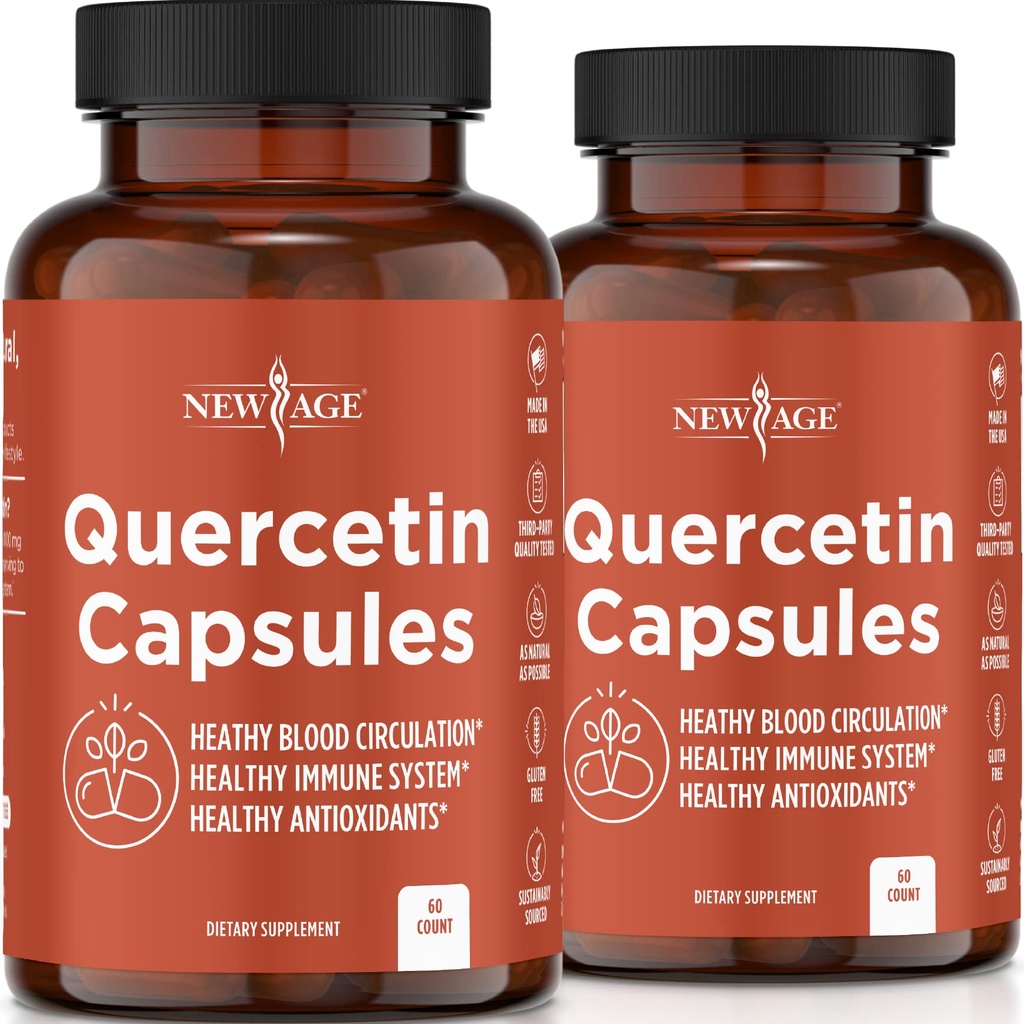 Ny Age Quercetin 1000mg Quercetin Vegetariske kapsler 120 greve