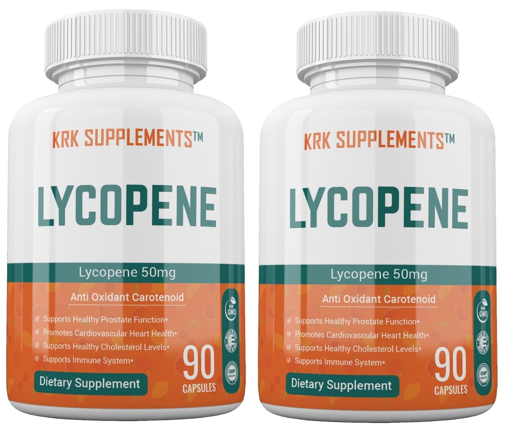 2 flasker Lycopen 50mg 180 Totale kapsler