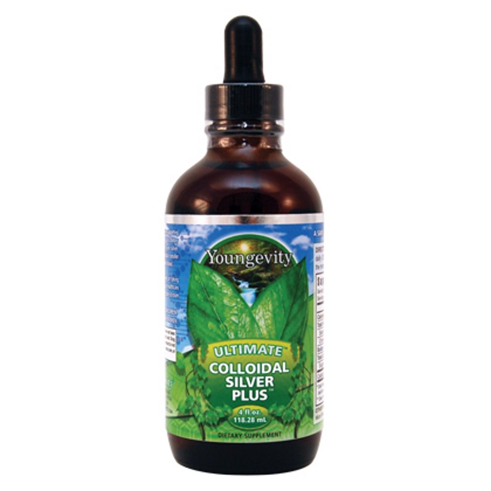 Youngevity Ultimate Colloidal Silver – 5 ppm Pure Immune Support Supplement – Naturlig immunforsvar med mikro-fin sølvpartikler – Vegan, preservativ-fri – 4 oz Dropper flaske