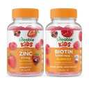 Livbar Sink 25 mg Kids + Biotin Kids, Gummies Bundle - Great Tasting, Vitamin Supplement, Glutenfri, GMO Gratis, Chewable Gummy