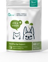 Holistisk, alle naturlige herbal formel øye og visjon Supplement for hunder og katter - Bevarer helse og funksjon av øyne. Regulere tear Stain, tørr øye, og visjon støtte av WellnergyPets 60ct