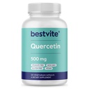 BESTVITE Quercetin 500mg (120 vegetariske kapsler) - Ingen stearates - Ingen silikondioksid - Vegan - Ikke GMO - Glutenfri