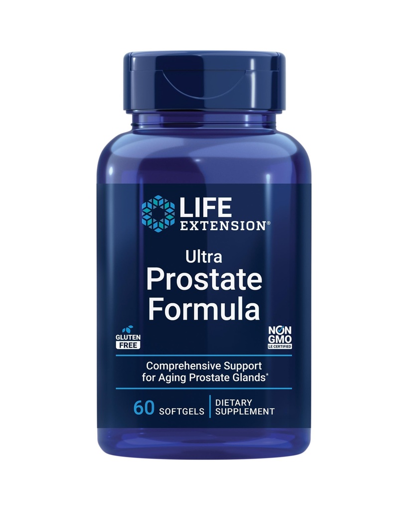Livsforlengelse Curcumin Turmeric & Ultra Prostata Formula med Sag Palmetto, 60 Kapsler & 60 Softgels Bundle