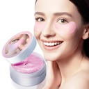 Rose Eye Mask-60 PCS- Under Eye Patches Øyebehandling Maske for mørke sirkler Puffy Øyeposer Fine linjer Anti-Wrinkle med hyaluronsyre