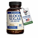 Blodsugar Helse Naturlig 20 urter og vitaminer med kanel, Alpha Lipoic Acid å støtte helse, ikke-GMO, for menn kvinner, støtter sunn energinivå - 60 Herbal piller - 30 dagers forsyning