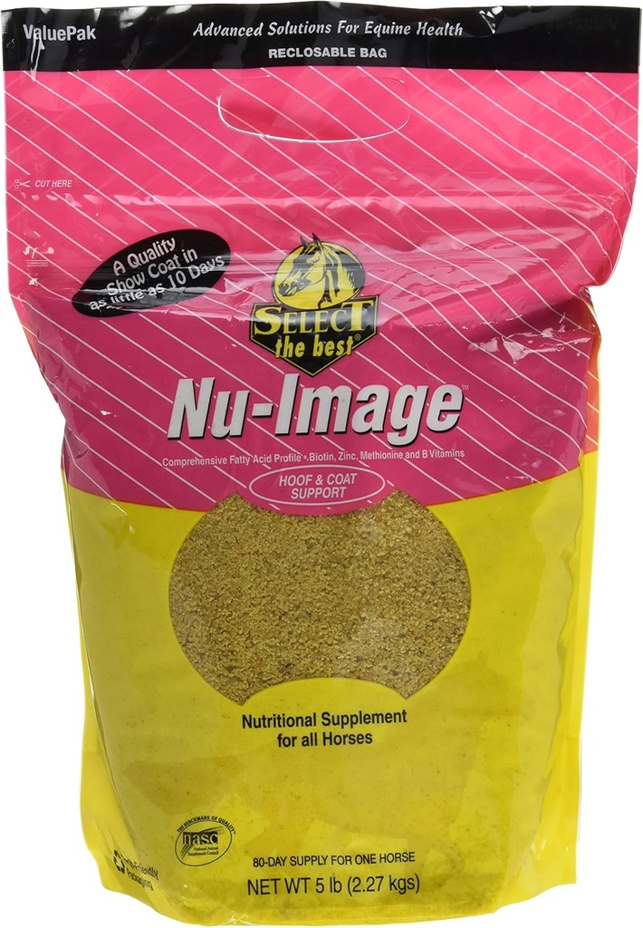 RICHDEL 784299040502 Nu-Image Hoof & Coat Støtte for hester, 5 lb