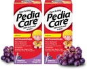 Infanter Acetaminophen oral suspensjon flytende, rask-virkende spedbarnssmerter Reliever / Fever Reduser med enkel å bruke Syringe, null alkohol eller aspirin eller ibuprofen, Grape Flavor, 1 fl oz (2 pakke)