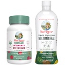MaryRuths Multivitamin Gummier for kvinner (Cherry & Raspberry) & flytende nattetid Multimineral (Pineple) | Ren etikett prosjekt verifisert® | Vegan | Skjønnhet, sengetid rutine, og total helse