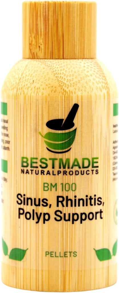 Best lagete naturlige produkter Stuffy Nese & Sinus støtte BM100 - Nasal Discomfort, Runny Nese, Sneezing, Kylling, og sesongmessige allergier, 350 Pellets
