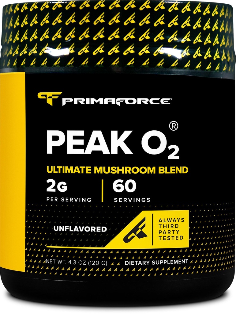 PrimaForce Peak O2 Workout Supplement, 120 gram - proprietær blanding, ikke-GMO, vegansk og glutenfri