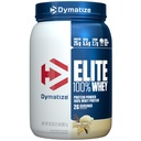 Dymatize Elite 100% Whey Protein pulver, L-Leucine, rask absorbering og rask diading for optimal muskelgjenvinning, Gourmet Vanilla, 32 Oz