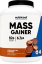 Nutricost Mass Gainer (Chocolate Peanut Butter Flavor, 6.7 LBS) 50 gram protein Per Serving - Ikke-GMO