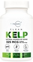 Type Zero Clean Kelp Iodine Tabletter (60 Serveringer, 325 MCG Per Serving) - Naturlig kilde til Iodine fra havet Kelp, Ikke-GMO, Glutenfri