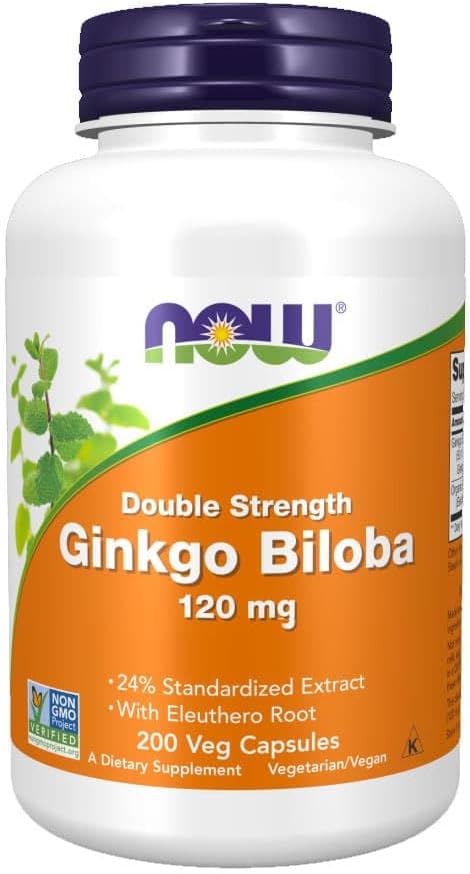 Nå Matvarer Ginkgo Biloba 120mg 200 Vcaps