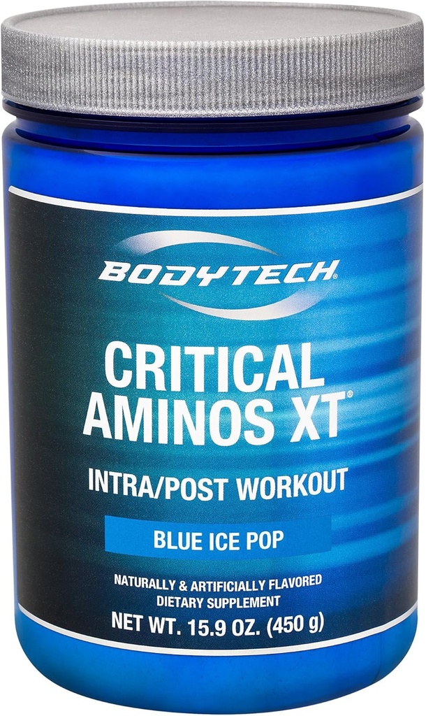 Kritisk Aminos XT Intra / Post Workout Blå Ice Pop - støtter muskelgjenoppretting (12.4 Ounce pulver)