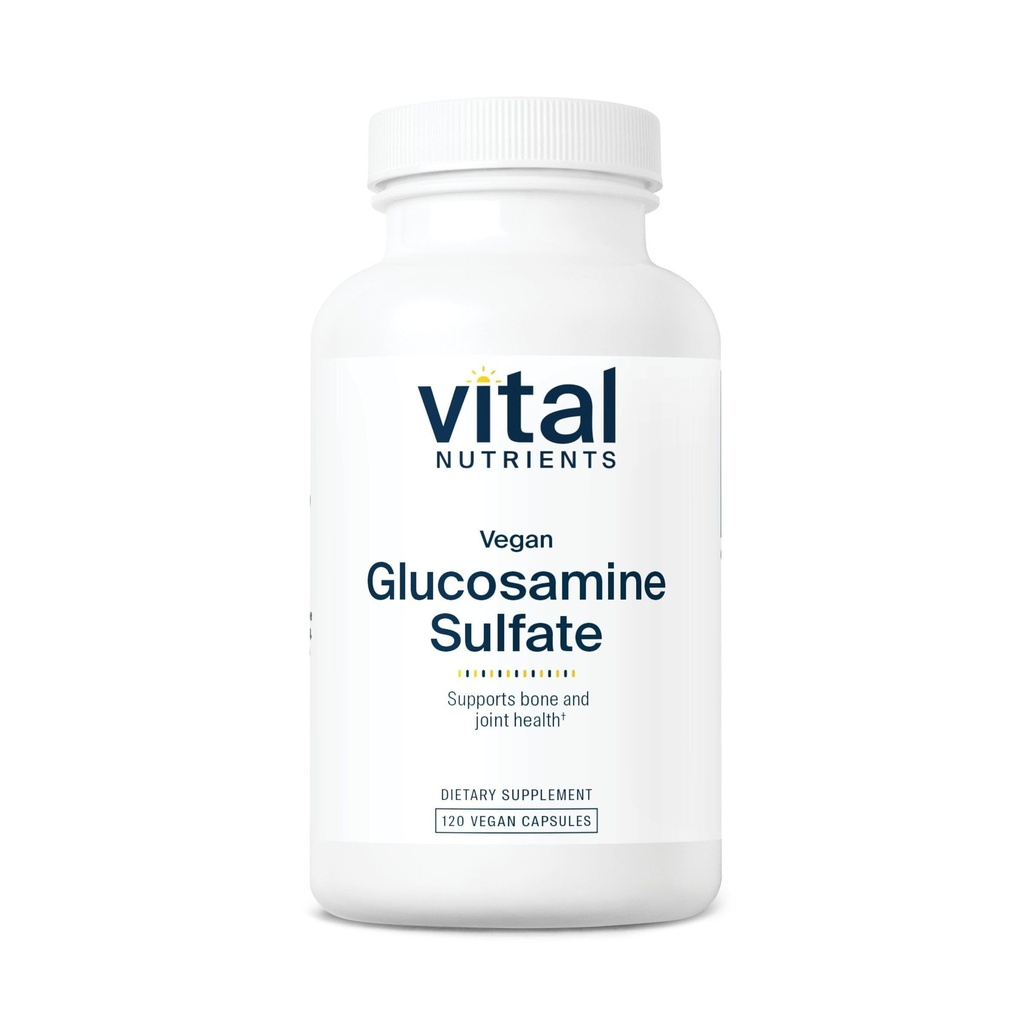 Vital næringsstoffer Vegan glukosaminsulfat 750 mg | Sunn Cartilage, mobilitet og felles støtte Supplement | Grønnsaker kilde til glukosamin | Gluten, Dairy, Soya Gratis | Ikke-GMO | 60 kapsler