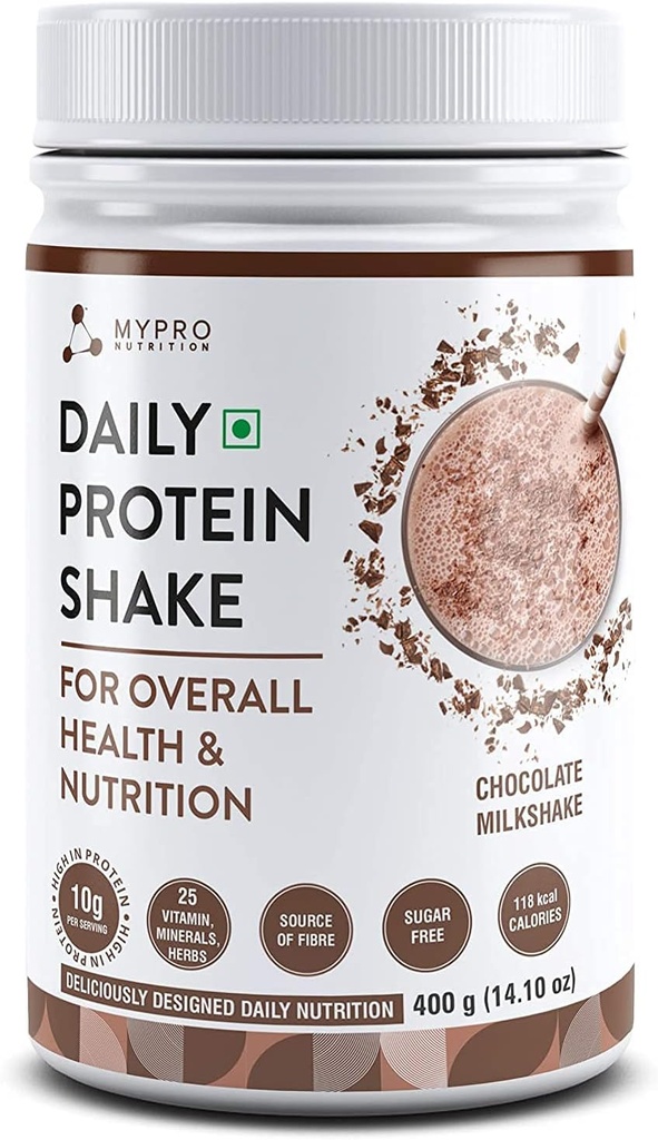 Daglig proteinshake 118 kcal kalorier, 25 vitamin -Serving -40- for menn & kvinner sjokolade melk Shake Flavor for 400Gm