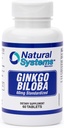 Ginkgo Biloba 60 mg av naturlige systemer 60 tabletter - Gingko Biloba pulver hjerne Supplement - Ginkgo Biloba konsentrasjon kosttilskudd - minnevitaminer for menn og kvinner - Økt energitilskudd