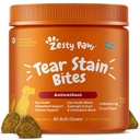 Zesty Paws Tear Stain støtte myk Chews for hunder - for Eye Moisture + Visjon & Immun Support - Funksjonelle kosttilskudd med fiskeolje, lutein, tranebær & vitamin C - kylling flavor - 90 ct