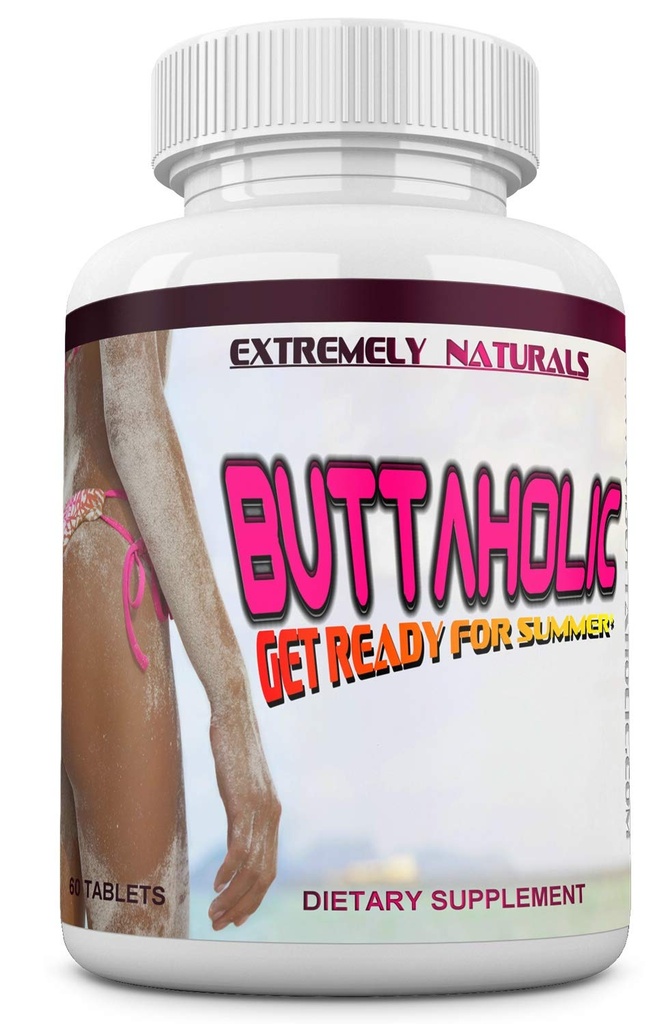 BUTTAHOLIK Kvinne Butt utvidelse piller. Booty Enhancement. Få større og curvier butts. Ekstrem glutenforsterker. 60 tabletter