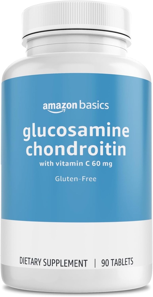 Grunnstoffer - Glukosamine Chondroitin, 1500 mg, med vitamin C 60 mg, 90 tabletter (2 per porsjon), Glutenfri