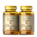 Puritans Pride Vitamin E-450mg (10 000IU), vitamin Supplement for immunsystemfunksjon og antioksidant helsestøtte, 100 Rapid Release Softgels, 2 Pack