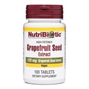 NutriBiotic – Grapefrukt Frø Ekstrakt Tabletter 125 mg, 100 greve | Premium Grade GSE med Bioflavonoider | Potent Immun & Overordnet Helsestøtte | Lett å svelge | Vegansk, Glutenfri, Ikke-GMO