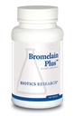 Biotisk forskning Bromelain Plus Laktose Gratis Dairy Gratis Digestive støtte, støtter sunn og balansert fysiologiske stier, muskelavslapping og komfort, Bromelain 2500 MCU g, Papain 100 tabletter