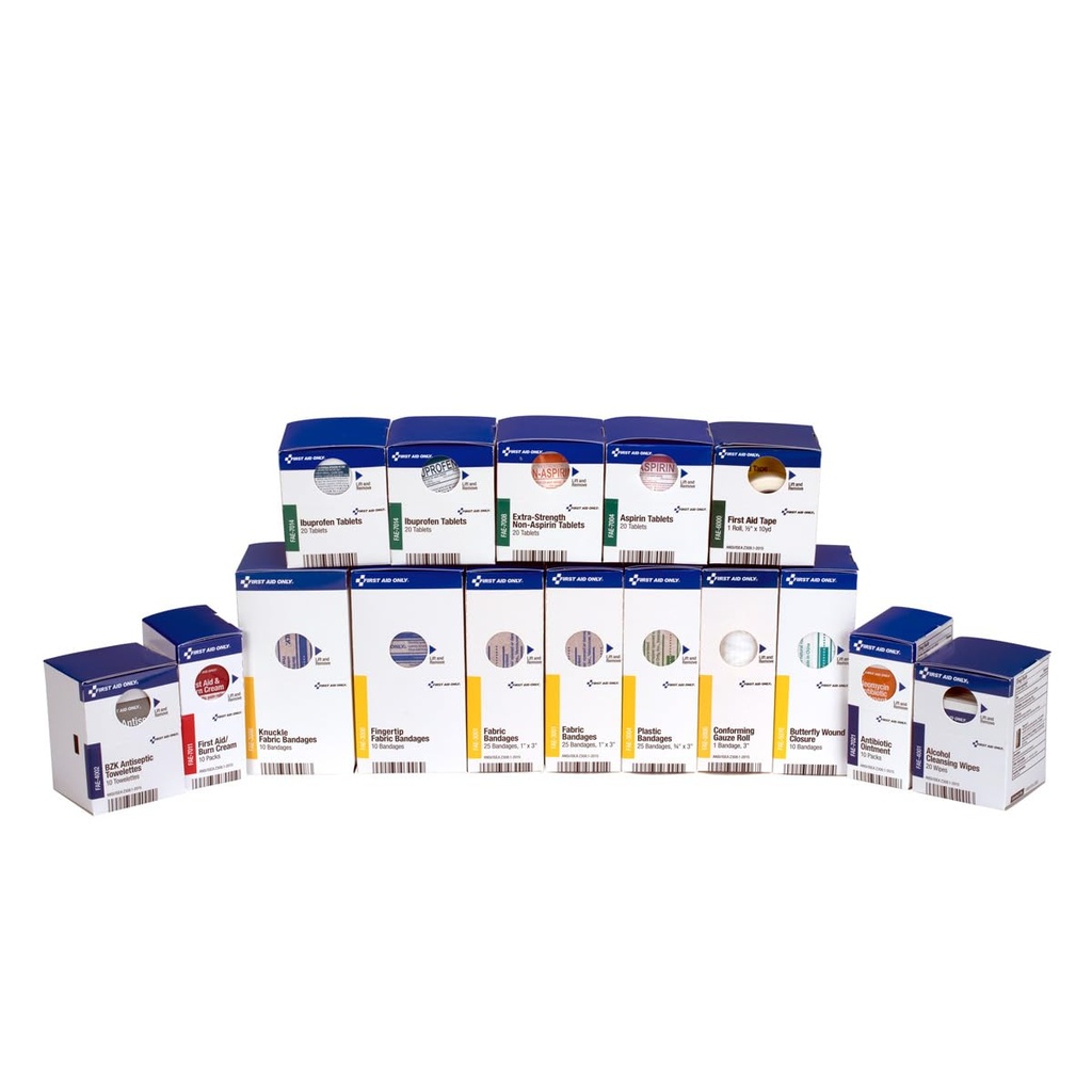 Førstehjelp bare 700002 SmartCompliance 50-Person førstehjelp Kit fylle forsyninger for virksomhet, arbeidsplass, og hjem, 237 stykker