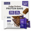 HMR Fudge Graham Protein Bar ® Nutritious Snack å støtte vekt vedlikehold ® Lav Calorie Dessert ® 10g protein ® 24 Count