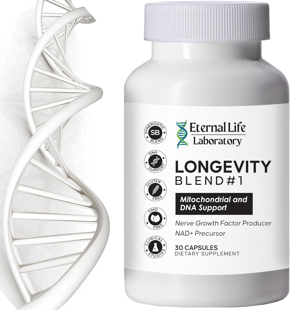 NAD+ Supplement med CoQ10 200mg, PQQ, Nicotinamid Riboside, Shilajit for anti-aldring hud og celle vitality langvarig blanding #1 laget med Himalayan Shilajit og NAD - 30 Veggie kapsler