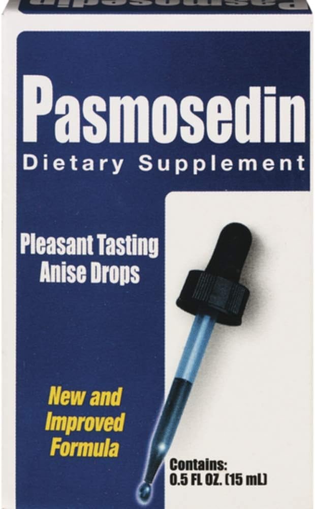 Pasmosedin Digestive Drops, Digestive Aid, Hjelper med Bloating & Gas 0,5 Fl Oz / Pakke av 1
